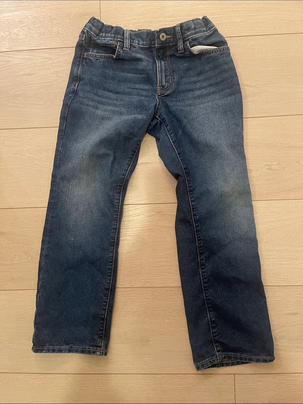 Classic Dark Blue boys Straight-Leg Jeans